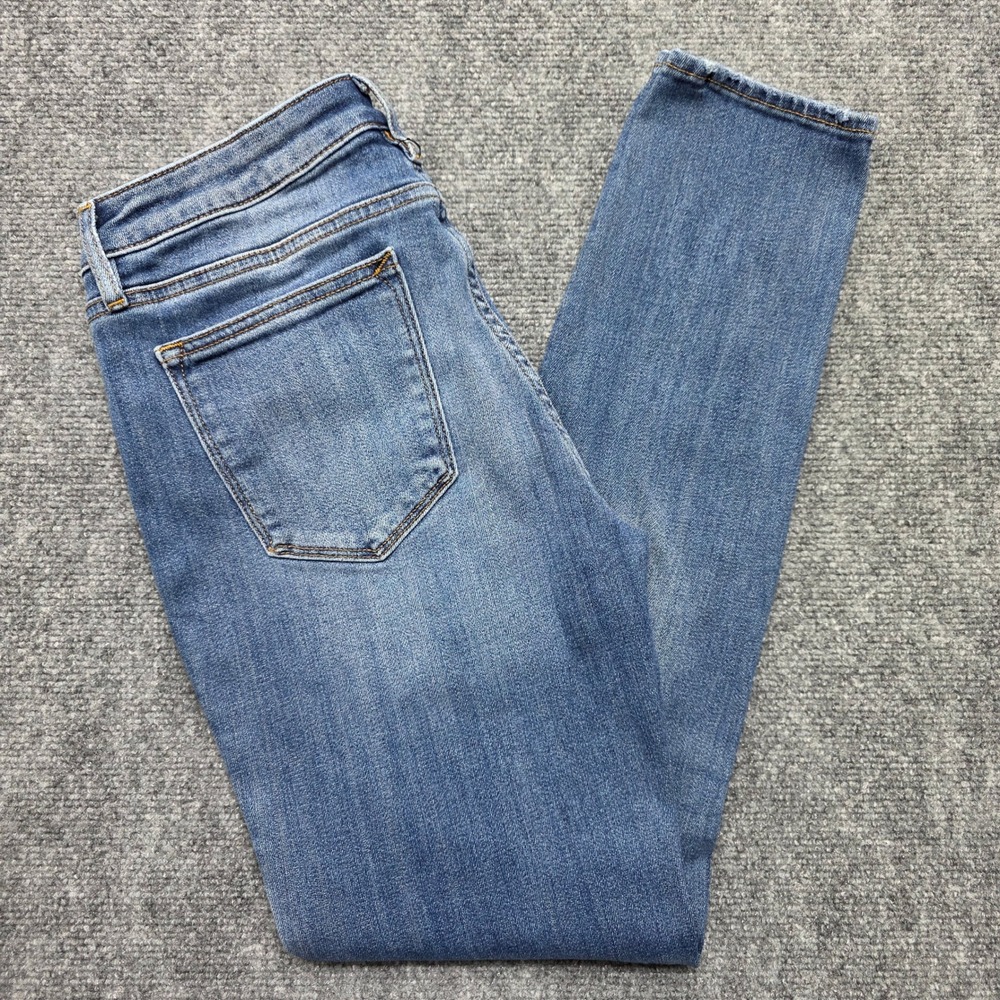 Vigoss Jagger Skinny Jeans Women's 29 Medium Wash Distressed Denim Stretch Blue